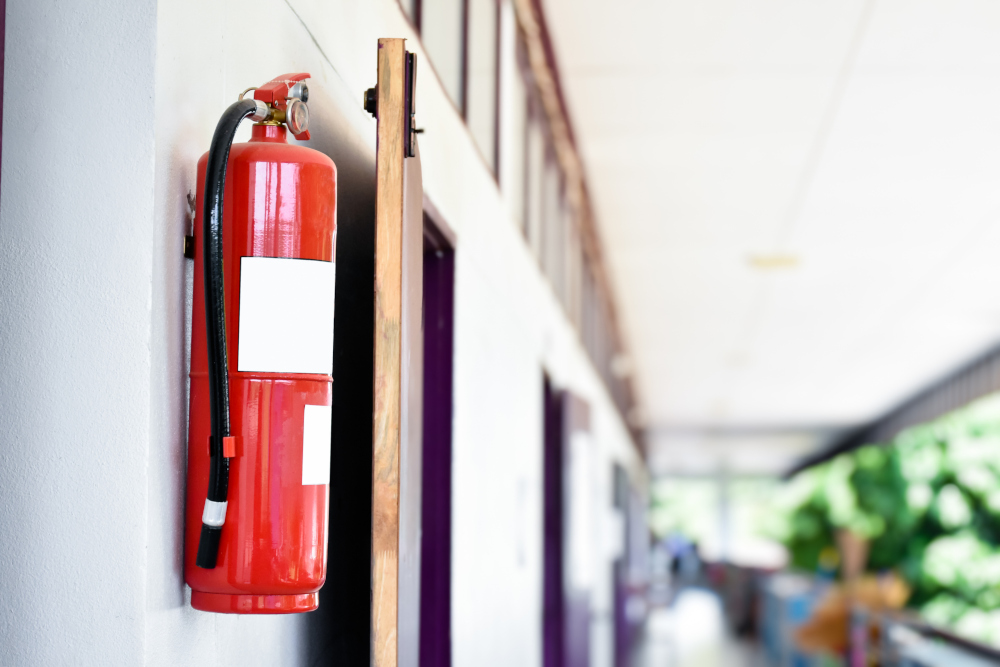 Fire Extinguisher in School